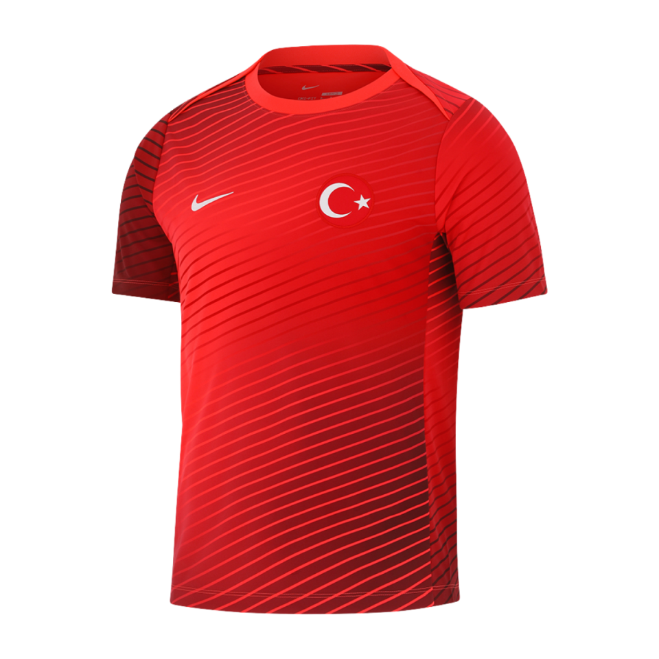 Türkiye Milli Takım Nike Maç Önü Forması - Kırmızı XL