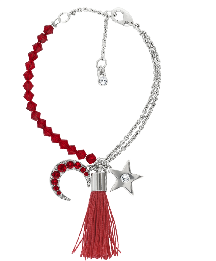SWAROVSKI AY-YILDIZ VE PÜSKÜL DETAYLI BİLEKLİK