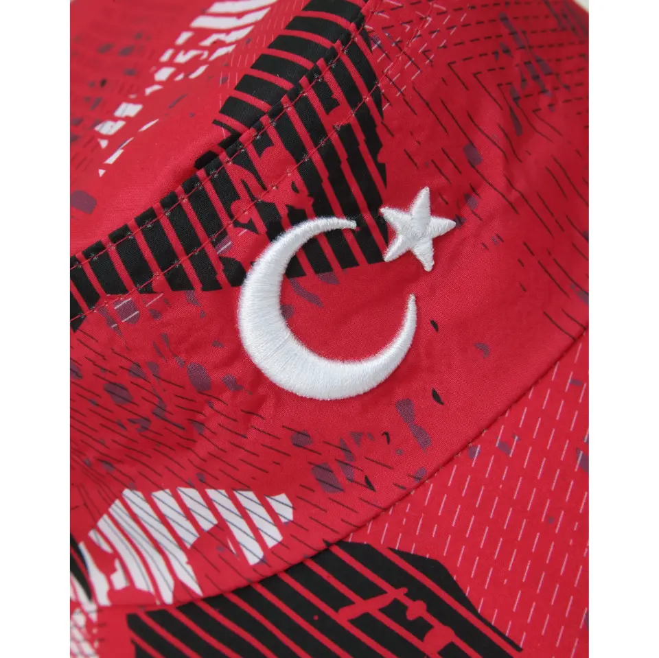 TÜRKİYE MİLLİ TAKIMI GEOMETRİK DESENLİ KOVA ŞAPKA