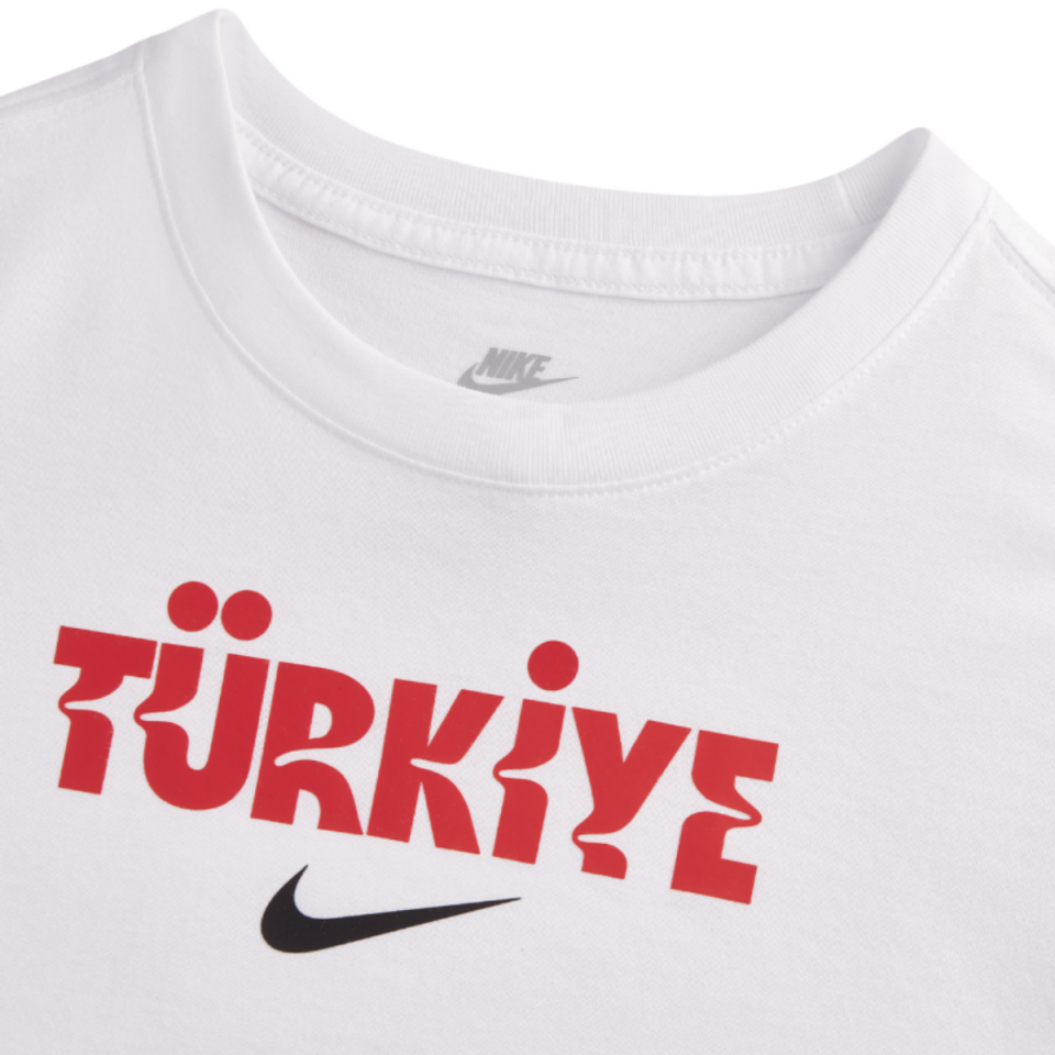 DAILY WEAR TURKEY PRINTED WHITE KID'S T-SHIRT