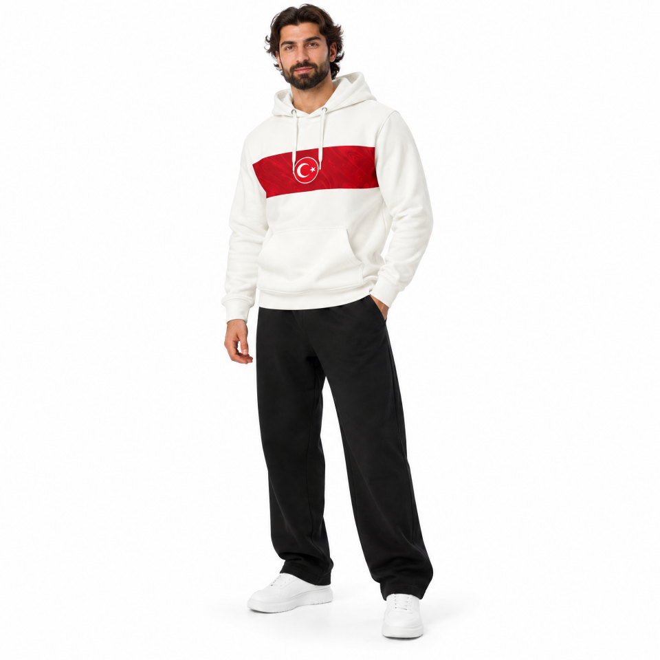 AY Yıldız Bantlı Kapüşonlu Sweatshirt
