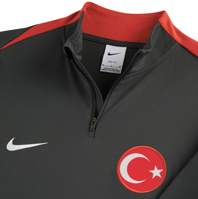 ANTRENMAN ÜST YARIM FERMUARLI UZUN KOLLU XXL