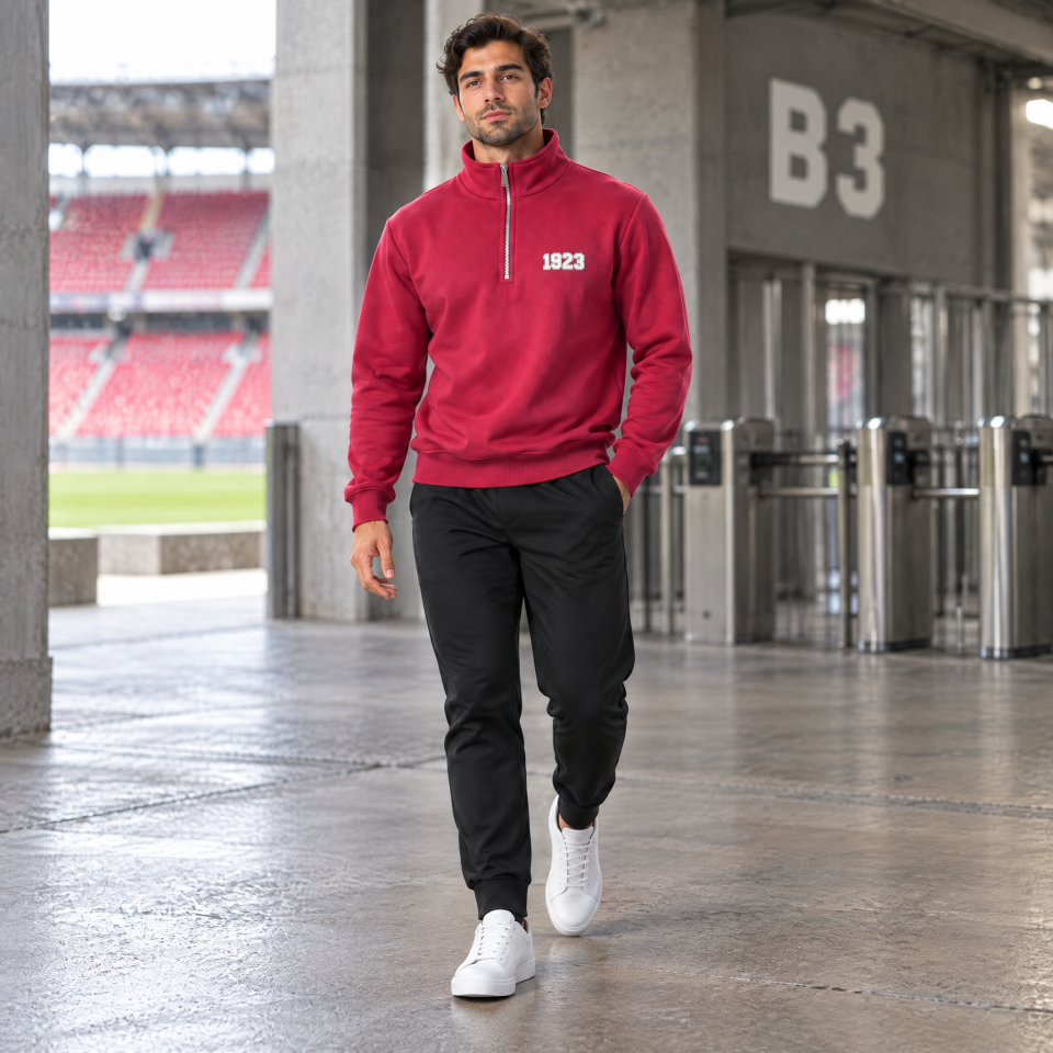 1923 Yarım Fermuarlı Sweatshirt XL