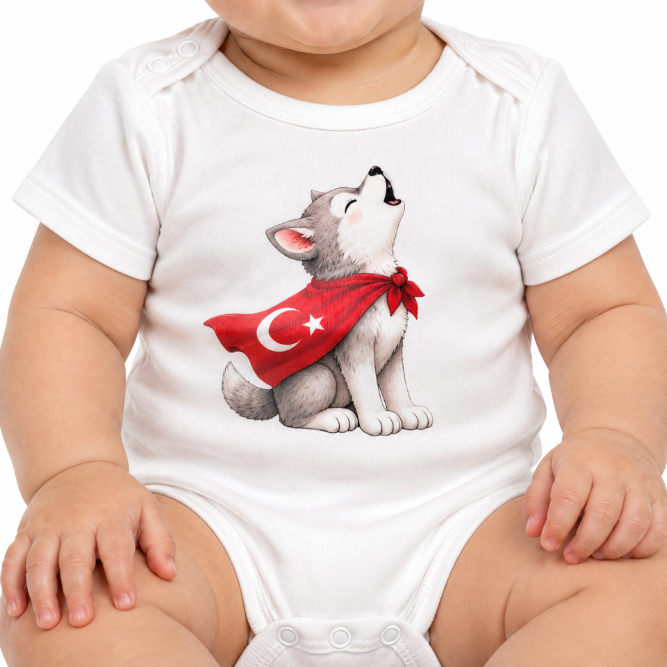 Yavru Kurt Pelerinli Bebek Zıbını