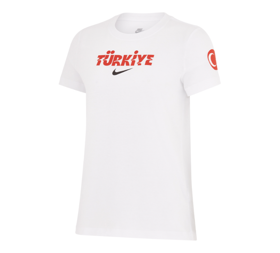 GÜNLÜK GİYİM TÜRKİYE YAZILI BEYAZ KADIN T-SHIRT S