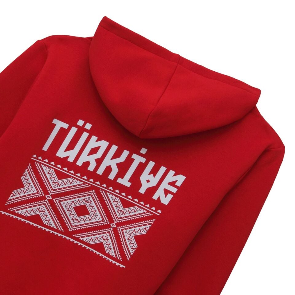 KANGURU CEPLİ HOODİE KIRMIZI S