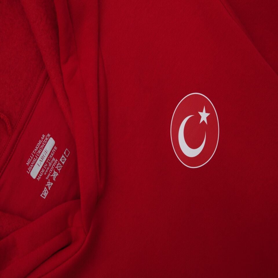 KANGAROO POCKET HOODIE RED M