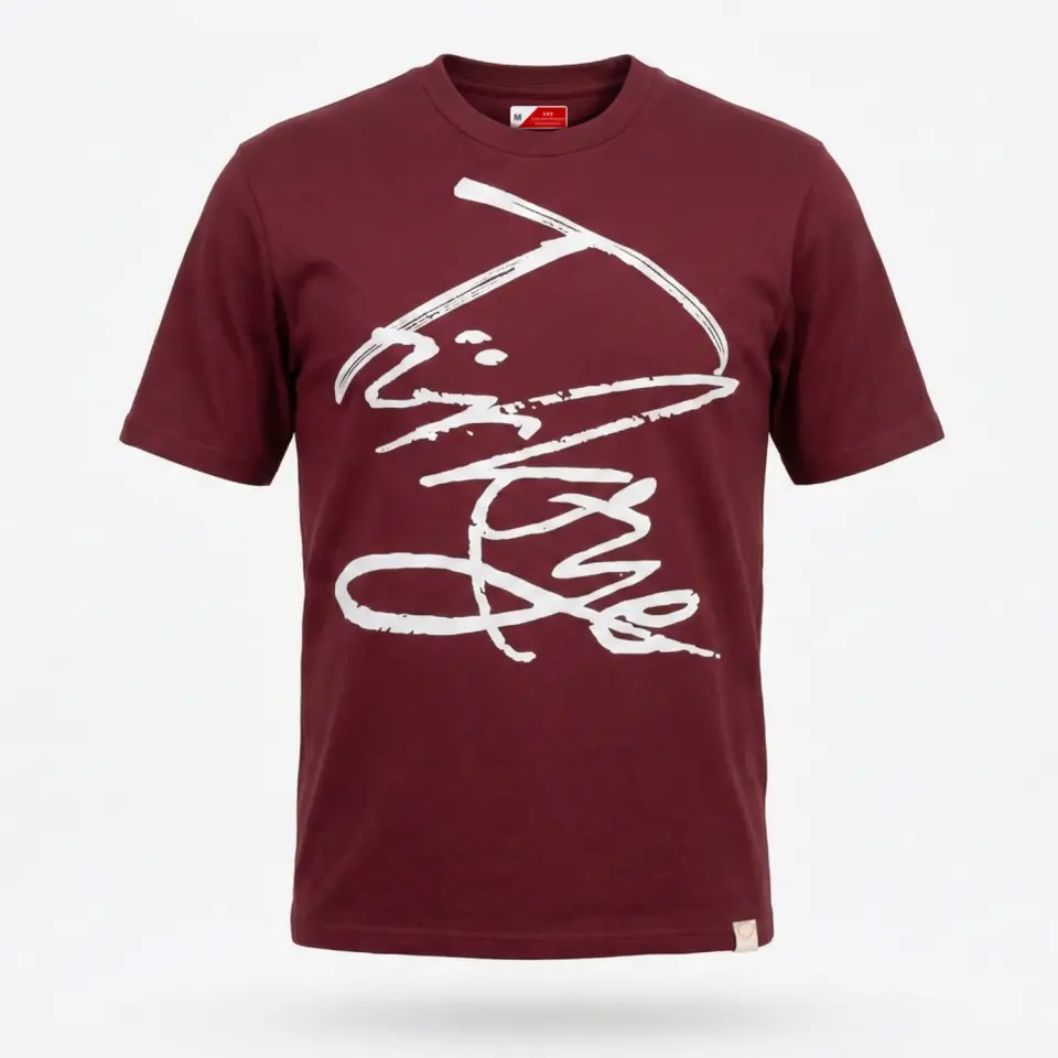 TÜRKİYE İMZA OVERSİZE TİŞÖRT – BORDO L