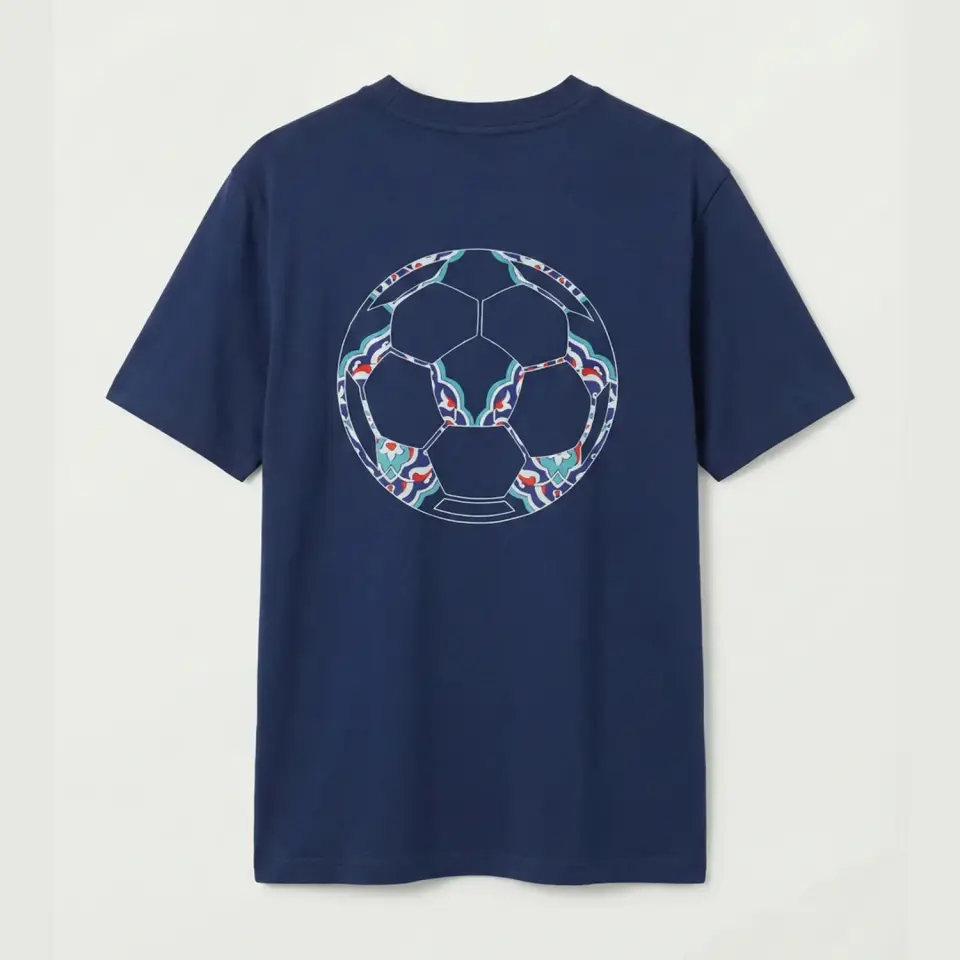 TÜRKİYE İMZALI ANADOLU ÇİNİ OVERSİZE TİŞÖRT – MAVİ XXL