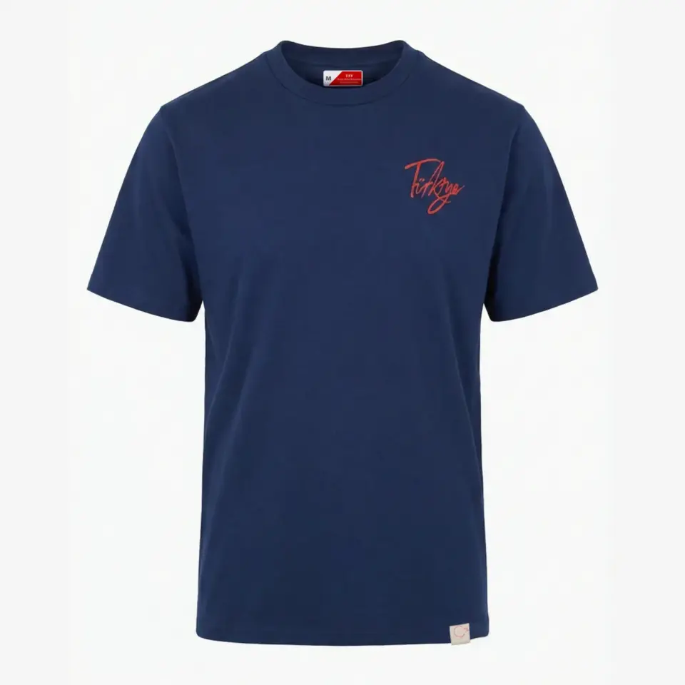 TÜRKİYE İMZALI ANADOLU ÇİNİ OVERSİZE TİŞÖRT – MAVİ S