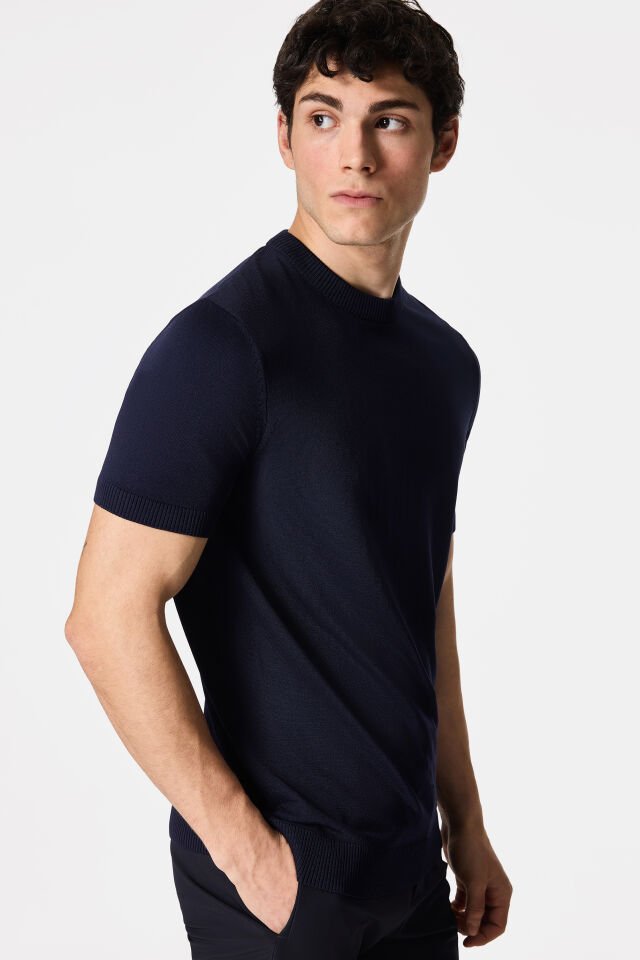 TWEEN SLİM FİT LACİVERT TRİKO TWEEN TFF TRİKO