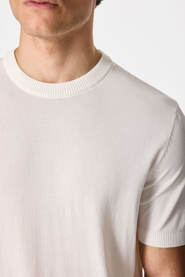 TWEEN SLİM FİT BEYAZ TRİKO 3XL