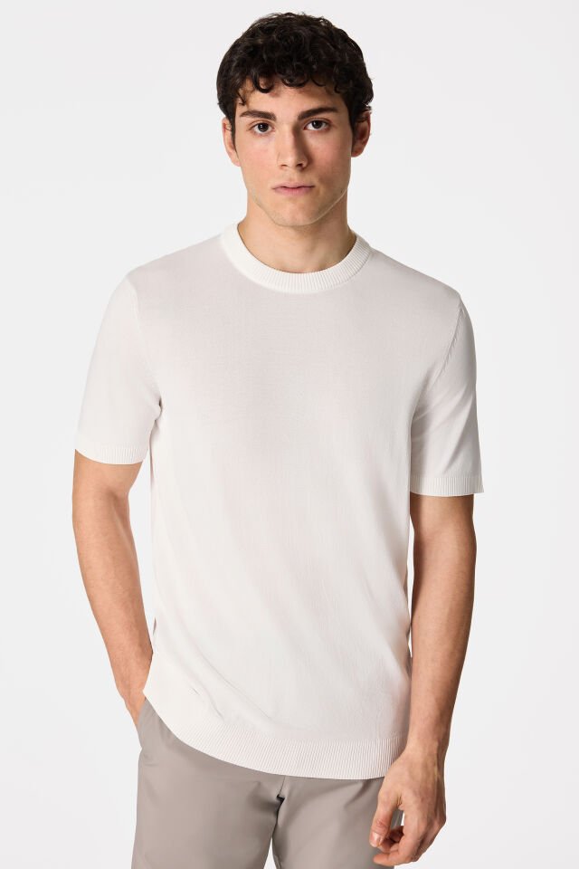 TWEEN SLİM FİT BEYAZ TRİKO 3XL