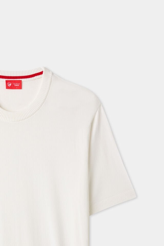 TWEEN SLİM FİT BEYAZ TRİKO 3XL