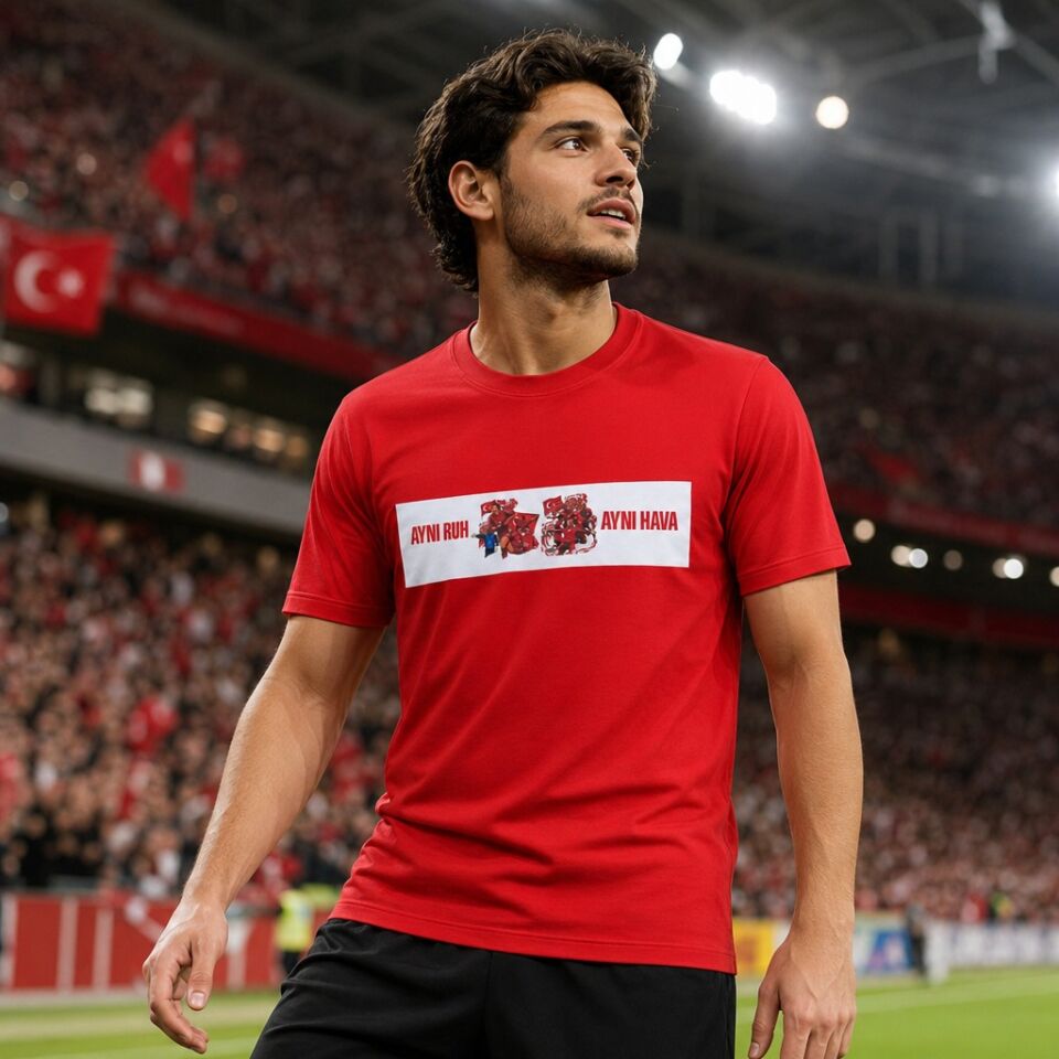 AYNI RUH AYNI HAVA T-SHIRT KIRMIZI 2XL