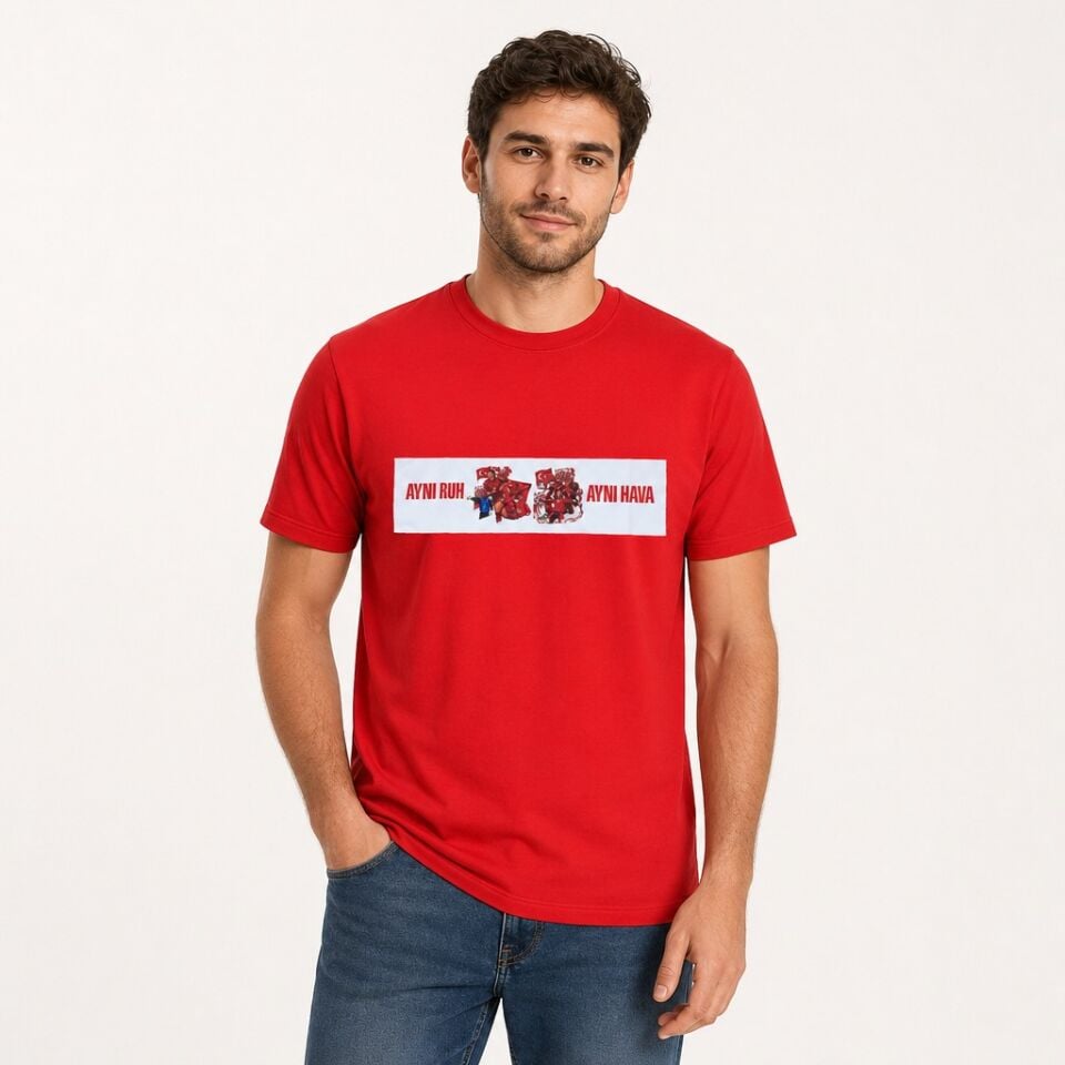 AYNI RUH AYNI HAVA T-SHIRT KIRMIZI 2XL