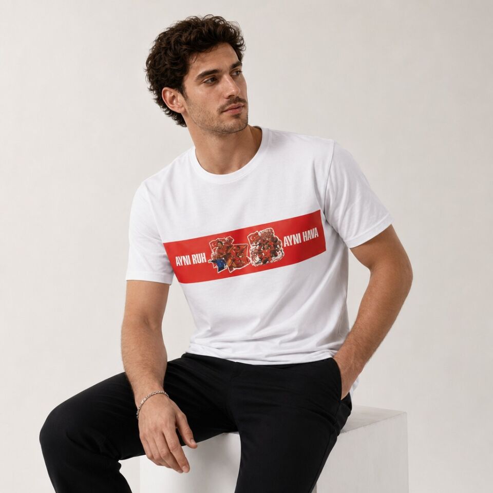 AYNI RUH AYNI HAVA T-SHIRT BEYAZ