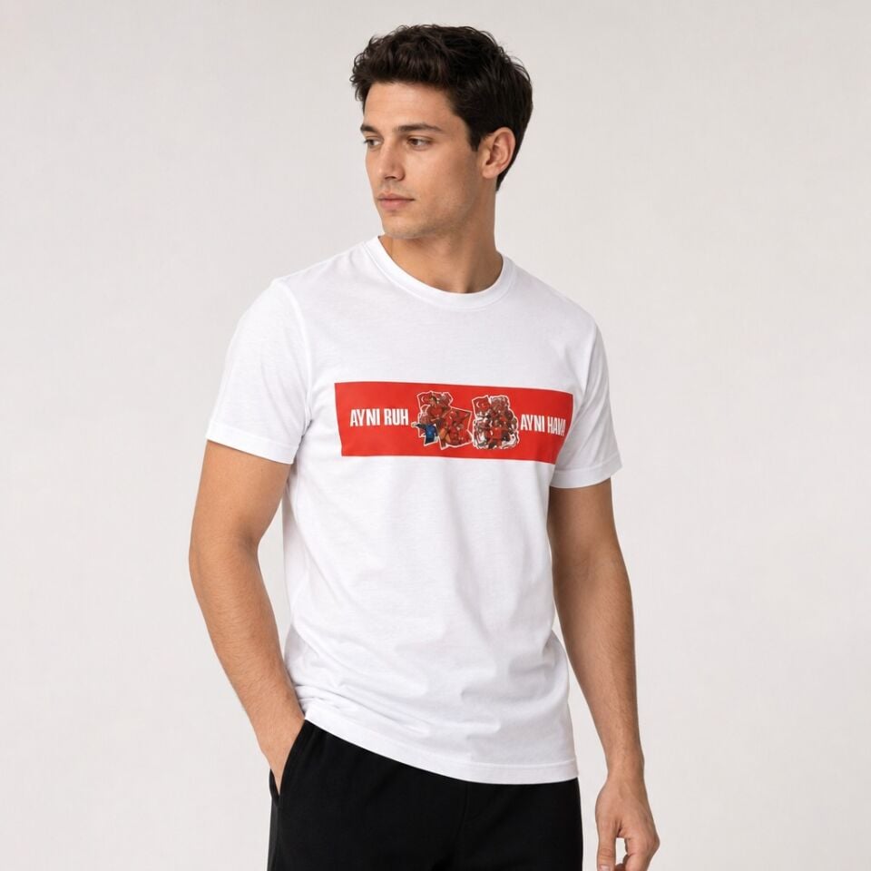 AYNI RUH AYNI HAVA T-SHIRT BEYAZ 2XL