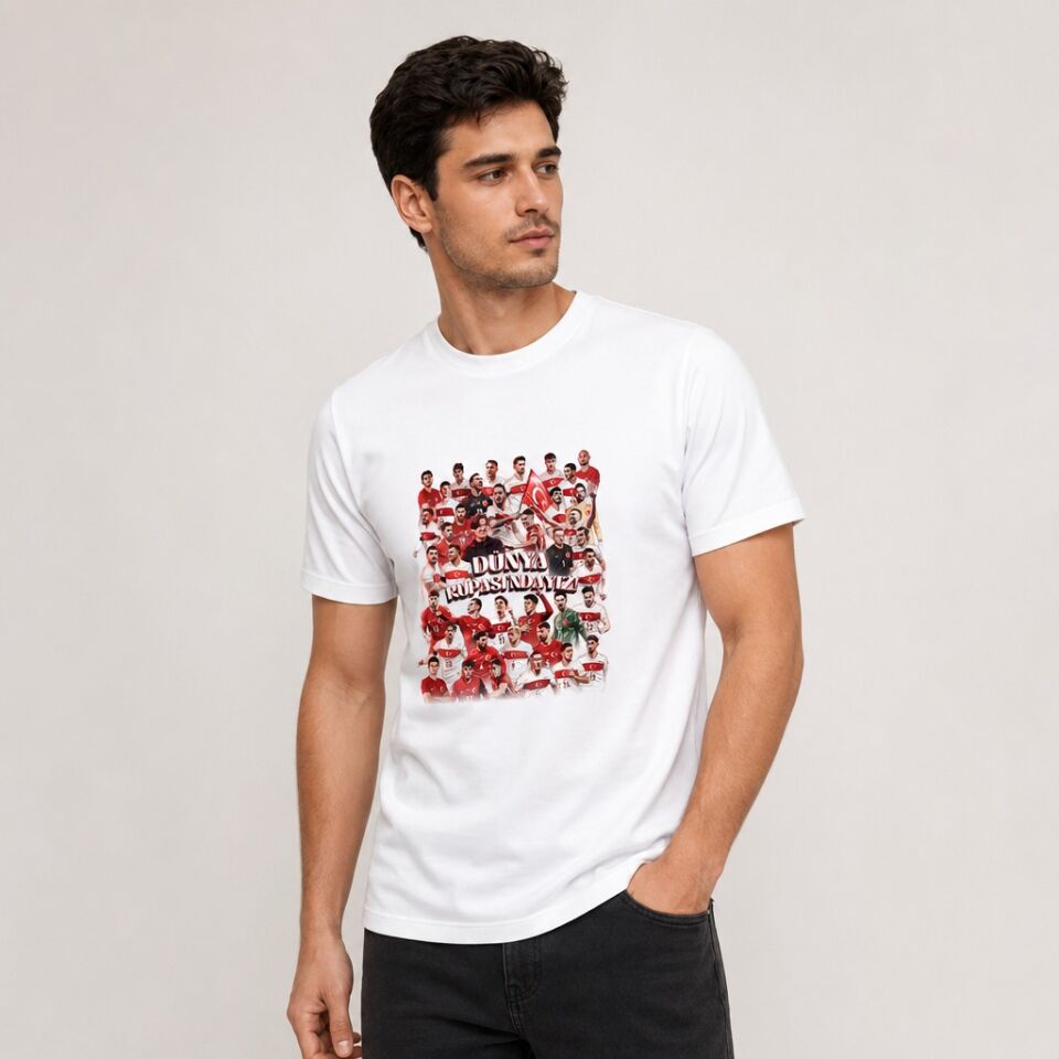 DÜNYA KUPASINDAYIZ T-SHIRT BEYAZ 2XL
