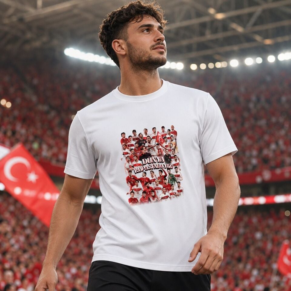 DÜNYA KUPASINDAYIZ T-SHIRT BEYAZ 2XL