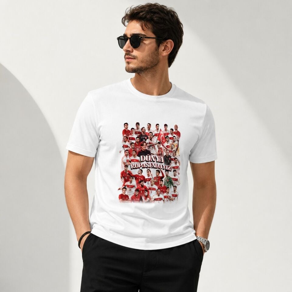 DÜNYA KUPASINDAYIZ T-SHIRT BEYAZ 2XL