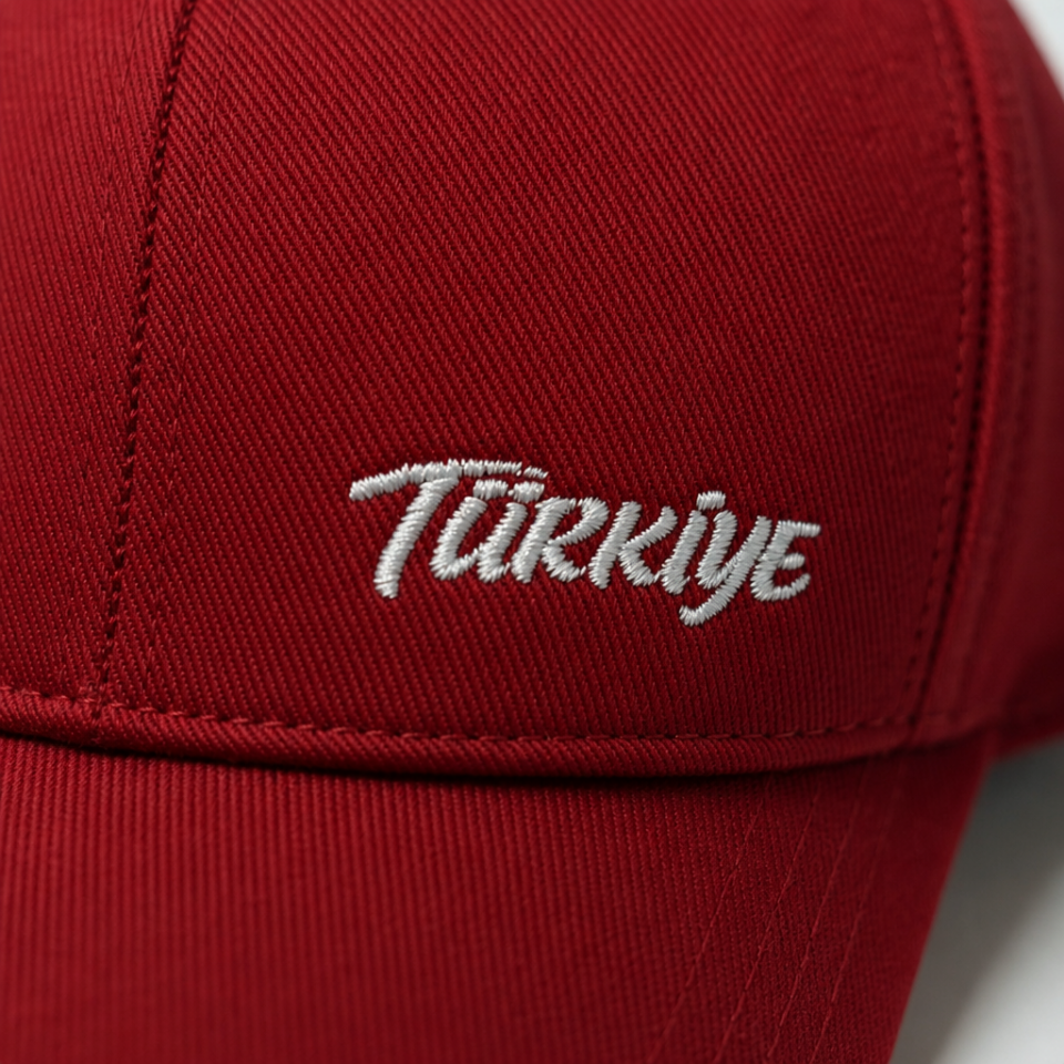 Türkiye Milli Takım Minimal Logo Şapka - Bordo