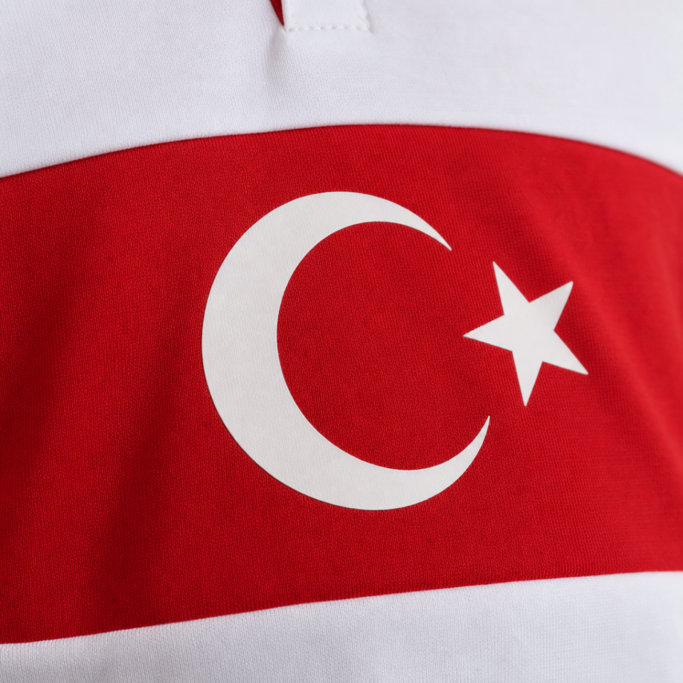 Türkiye Milli  Takım Ay Yıldız Polo Forma - Beyaz M